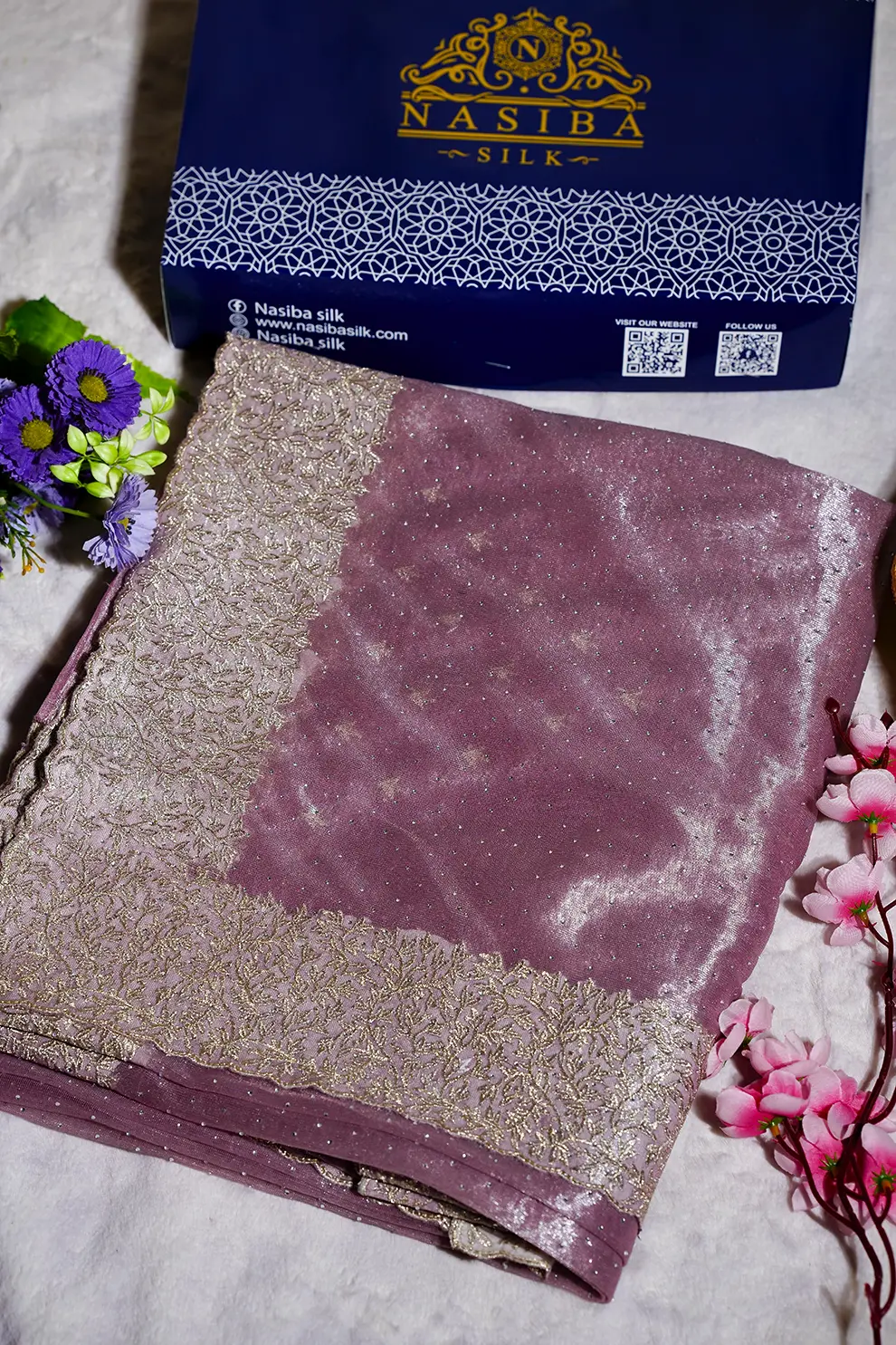 Hot light pink soft seemari Muslin Saree